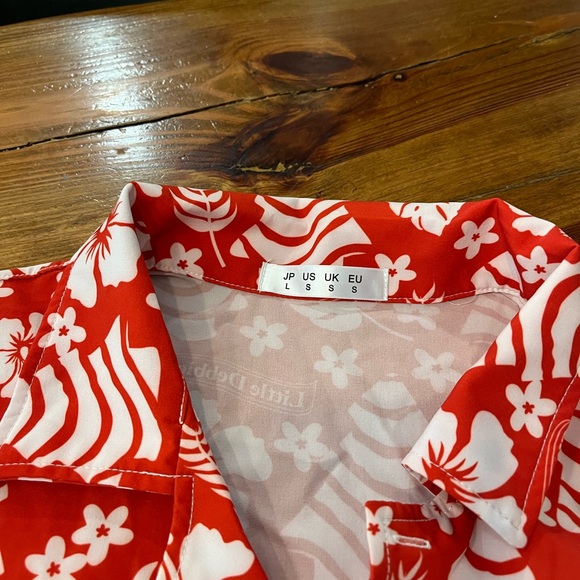 Ultra rare Little Debbie Christmas tree cake Hawaiian button up shirt (S-XL) - Picture 2 of 3